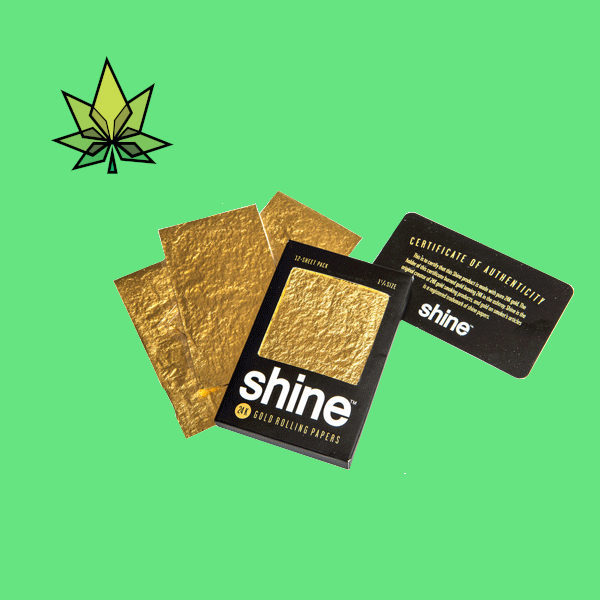 Feuilles à rouler Gold Shine en or 24 carats pour rouler des joints de luxe